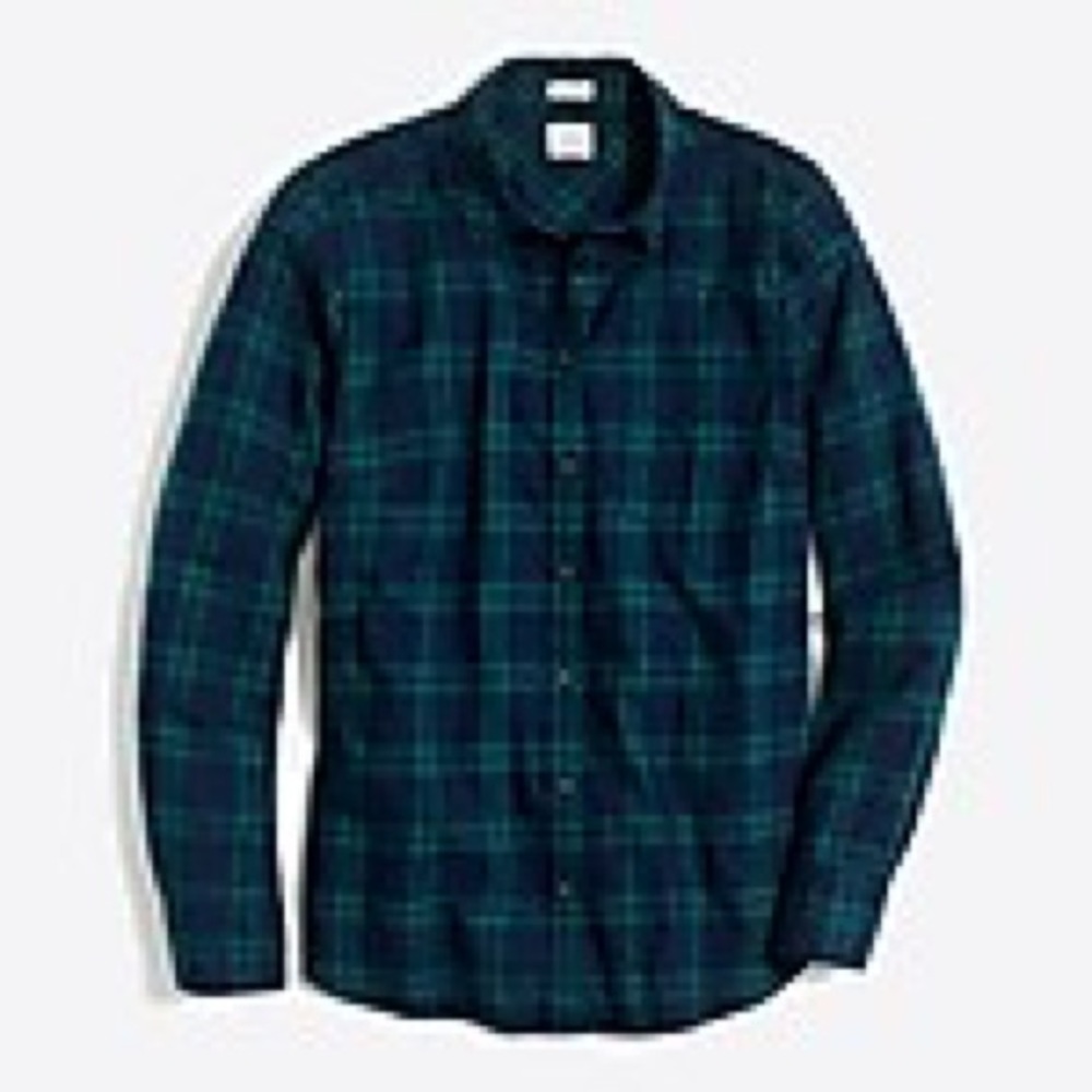 J Crew Factory Flannel Shirt Sz L